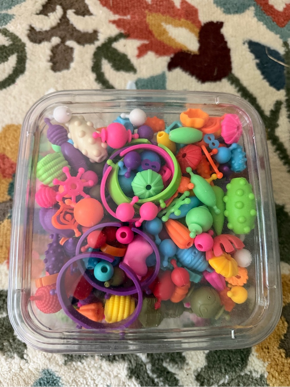 Assorted Kids Bead and Ring Toy Set - Multicolor